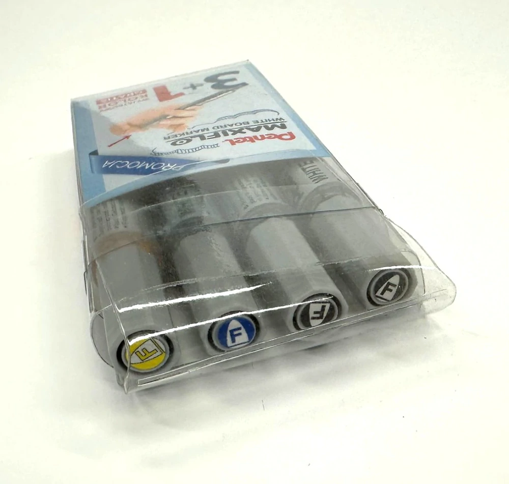 Pentel MAXIFLO Popisovač na bílé tabule - sada 3+1